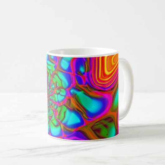 Psychedelische Tasse (VorderseiteRechts)