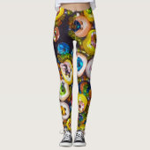 Psychedelische Tasten und Sequenzen Leggings (Vorderseite)