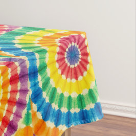 Psychedelische Tie Dye | Groovy Retro-Tischdecke Tischdecke