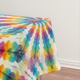 Psychedelische Tie Dye | Groovy Retro-Tischdecke Tischdecke