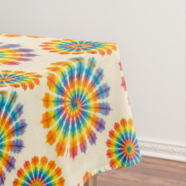 Psychedelische Tie Dye | Groovy Retro-Tischdecke Tischdecke