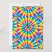 Psychedelische Tie-Dye-Hochzeitseinladungen Einladung (Rückseite)