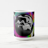 Psychedelische Tie-Dye-Planet und abstrakte Design Kaffeetasse (Mittel)