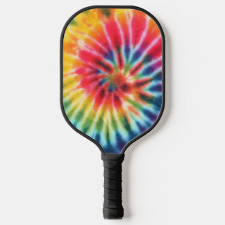 Psychedelische Tie Dye Vintage Retro Pickleball Schläger
