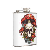 Psychedelische Träume: Skulls im Wunderland Flachmann (Rechts)