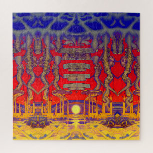 Psychedelische Traumwelt Puzzle