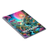 Psychedelische Traumwelt verzaubert Notizblock (Rechte Seite)