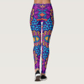 Psychedelische Tribal-Leggings - Vibranly Boho Leggings (Rückseite)