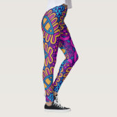 Psychedelische Tribal-Leggings - Vibranly Boho Leggings (Rechts)