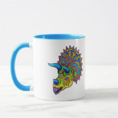 Psychedelische Triceratops Tasse (Links)