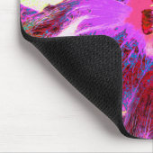 Psychedelische Trippy Rainbow Colors Hibiskus Blum Mousepad (Ecke)