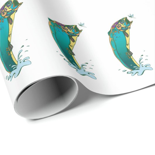 Psychedelische Trolle Geschenkpapier (Rolleneckpunkt)