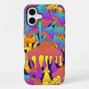 Psychedelische tropfende Pilz iPhone / iPad-Hülle 16 Plus Hülle
