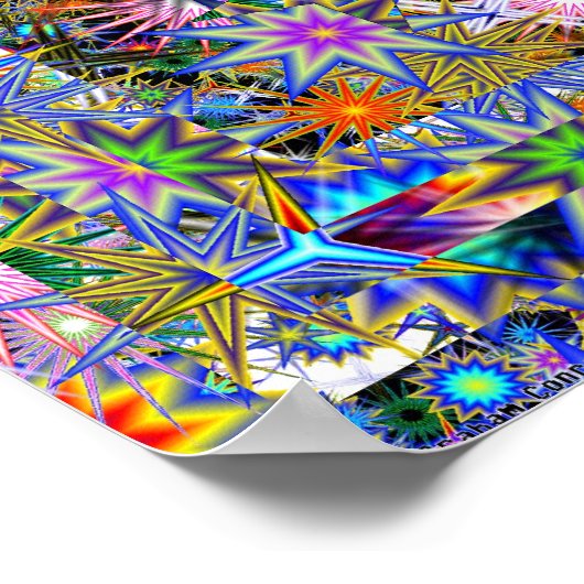 Psychedelische Überdosierung Poster (Ecke)