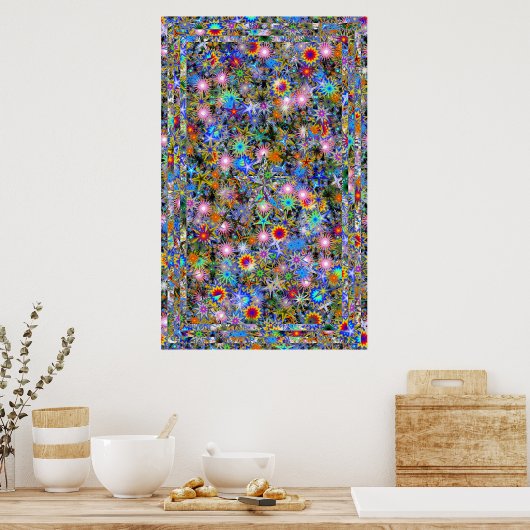 Psychedelische Überdosierung Poster (Küche)