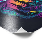 Psychedelische UFO Fantasy Art Fotodruck (Ecke)