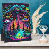 Psychedelische UFO Fantasy Art Fotoplatte (Seite)
