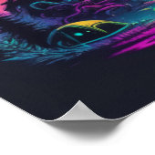 Psychedelische UFO Fantasy Art Poster (Ecke)