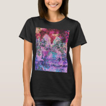 Psychedelische Umkehrmalerei - Berg