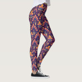 Psychedelische und farbenfrohe Blume Leggings (Rechts)