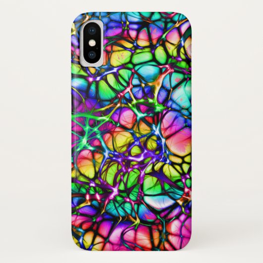 Psychedelische und farbenfrohe Linien Case-Mate iPhone Hülle (Rückseite)