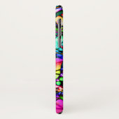 Psychedelische und farbenfrohe Linien Case-Mate iPhone Hülle (Hinten/Links)