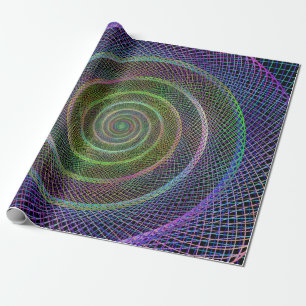 Psychedelische vernetzte Spirale Geschenkpapier