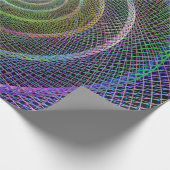 Psychedelische vernetzte Spirale Geschenkpapier (Ecke)