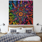 Psychedelische Vibes Leinwanddruck (Insitu (Schlafzimmer))