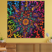 Psychedelische Vibes Leinwanddruck (Insitu (Wohnzimmer))