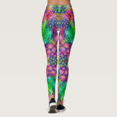 Psychedelische Vintage Kaleidoskop-   Leggings (Rückseite)