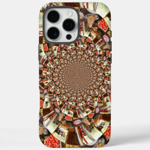 Psychedelische Vision Erdig braune Farbtöne Abst iPhone 16 Pro Max Hülle