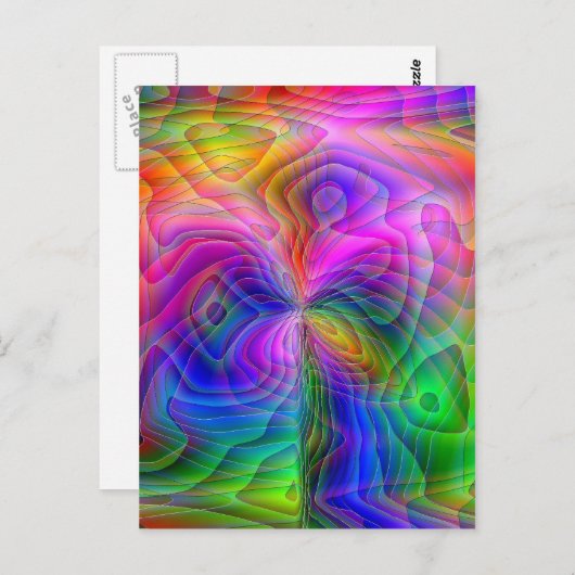 Psychedelische Vision Postkarte (Vorne/Hinten)