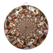Psychedelische Vision von Brown Hues Dartscheibe (vorne)