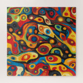 Psychedelische Warme Farben Puzzle (Horizontal)