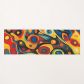 Psychedelische Warme Farben Yogamatte (Vorderseite (Horizontal))