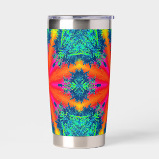 Psychedelische Wasserflasche Tumbler Thermobecher