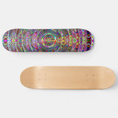 Psychedelische Waves Skateboard (Horizontal)
