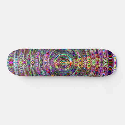 Psychedelische Waves Skateboard (Horizontal)