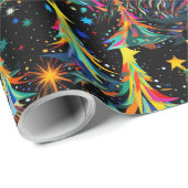 Psychedelische Weihnachten #1 Geschenkpapier (Rolleneckpunkt)