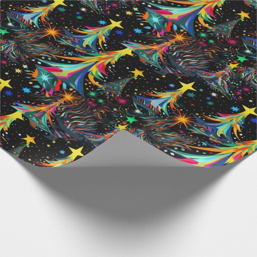 Psychedelische Weihnachten #1 Geschenkpapier (Ecke)