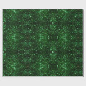 Psychedelische Weihnachtsblätter Geschenkpapier (Flach)