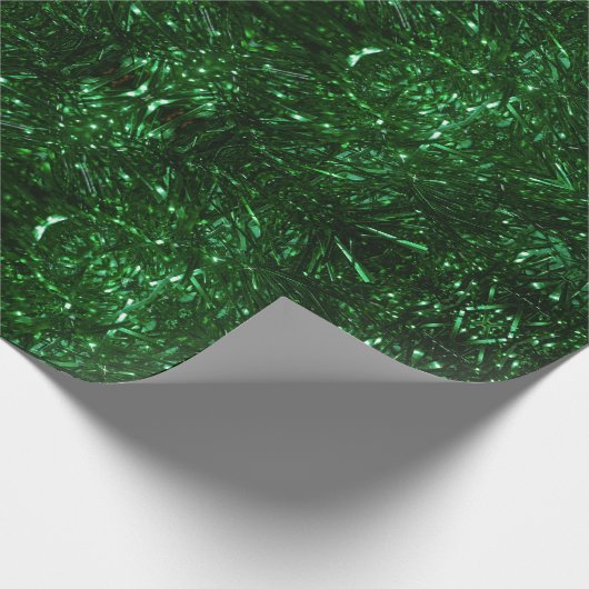 Psychedelische Weihnachtsblätter Geschenkpapier (Ecke)