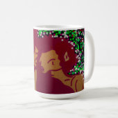 Psychedelische Weihnachtsliebe Kaffeetasse (VorderseiteRechts)