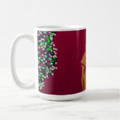 Psychedelische Weihnachtsliebe Kaffeetasse (Links)