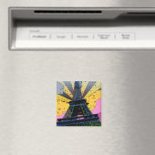 Psychedelische Welt: Eiffelturm, Paris Frankreich  Magnet (In Situ (Geschirrspüler))