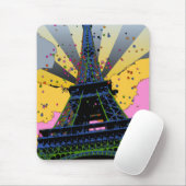 Psychedelische Welt: Eiffelturm, Paris Frankreich Mousepad (Mit Mouse)