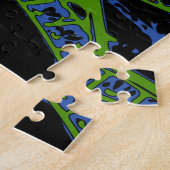 Psychedelische Welt: Eiffelturm, Paris Frankreich Puzzle (Seite)