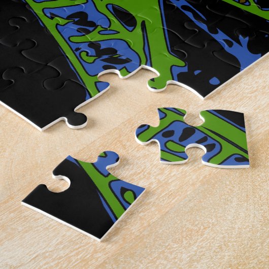 Psychedelische Welt: Eiffelturm, Paris Frankreich Puzzle (Seite)