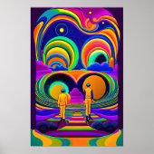 Psychedelische Welt Poster (Vorne)